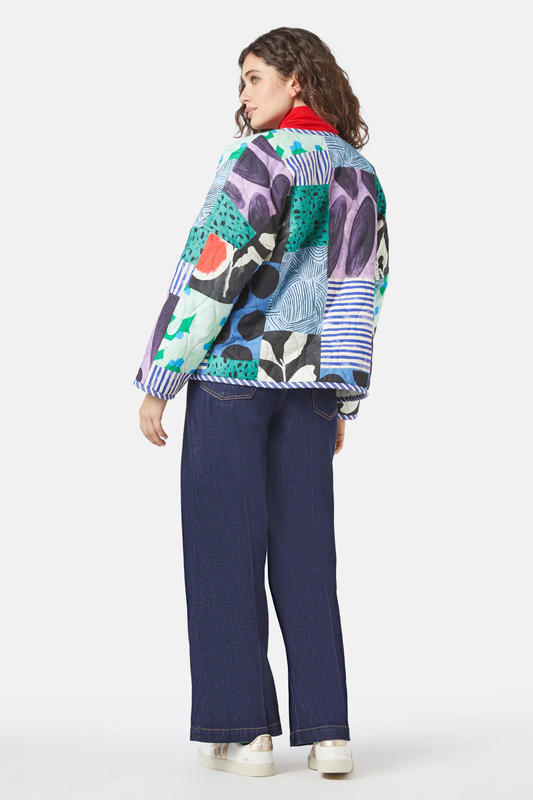 Artists Patchwork Quilted Jacket - Image 7