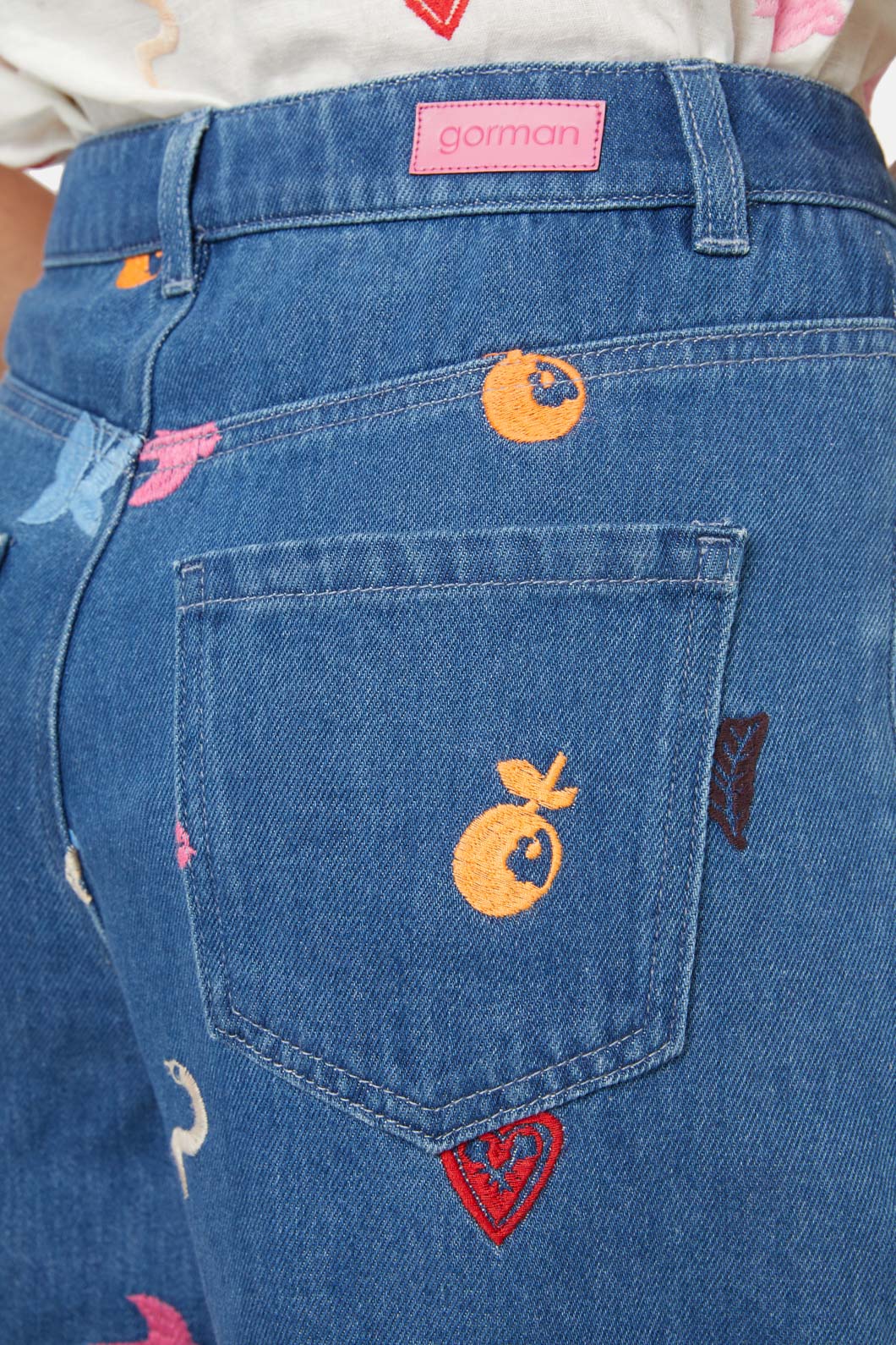 Birds And Flowers Emb Short - Image 5