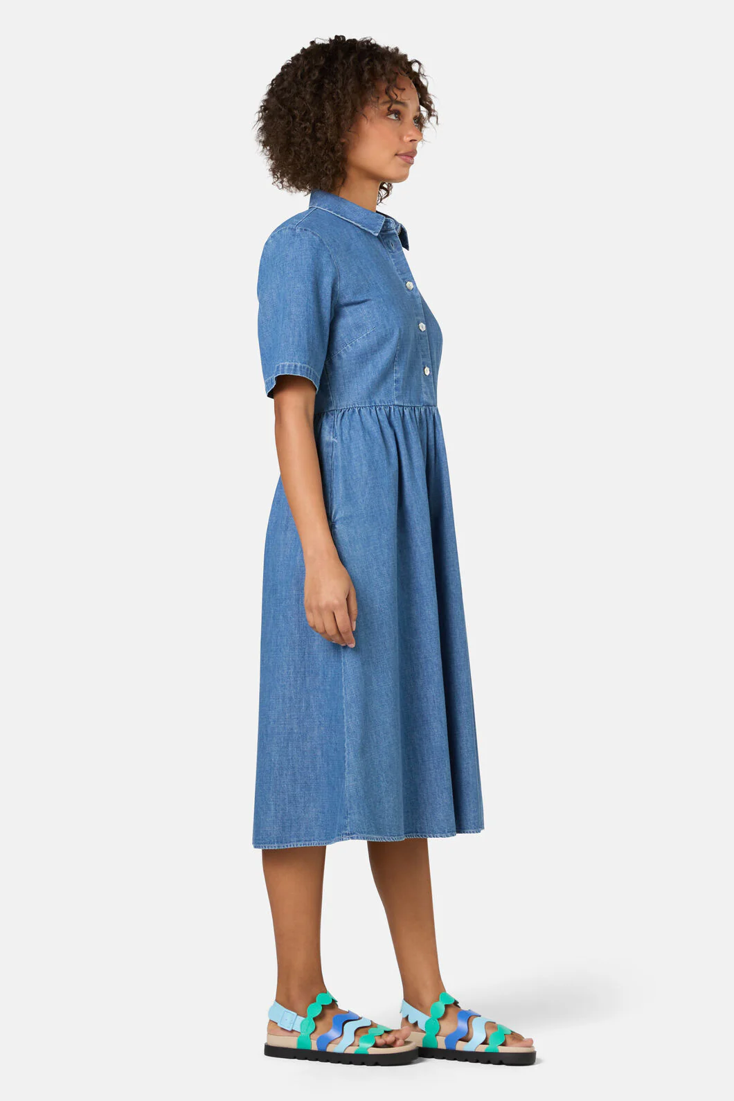 Chantelle Chambray Dress - Image 4