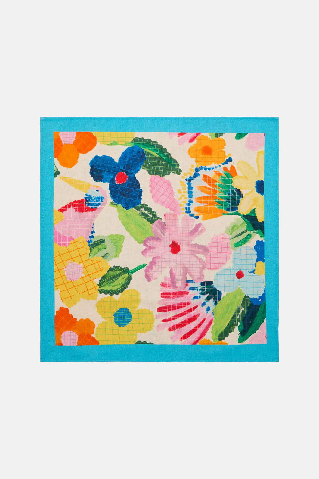 Cross Stitch Flower Napkin Set - Image 3