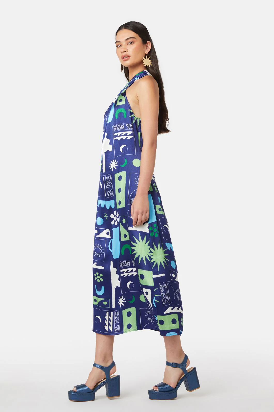 El Verano Halter Slip Dress - Image 4