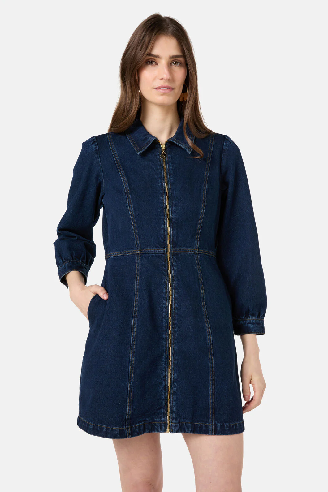 Garden Growers Denim Dress - Image 3