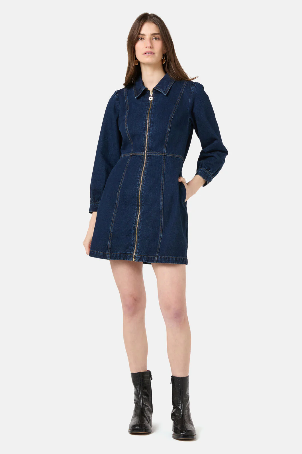 Garden Growers Denim Dress - Image 4