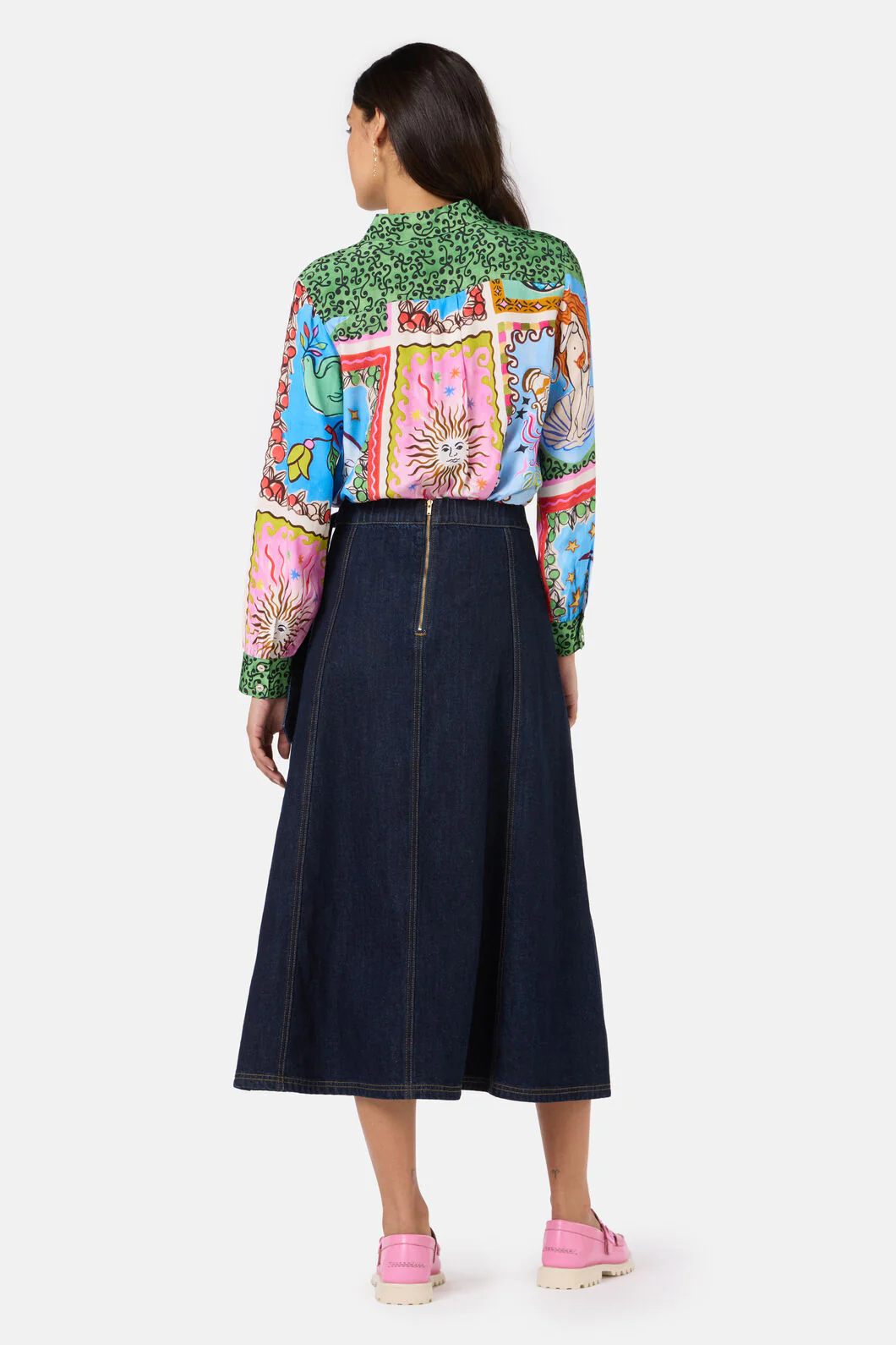 Garden Growers Denim Wrap Skirt - Image 3