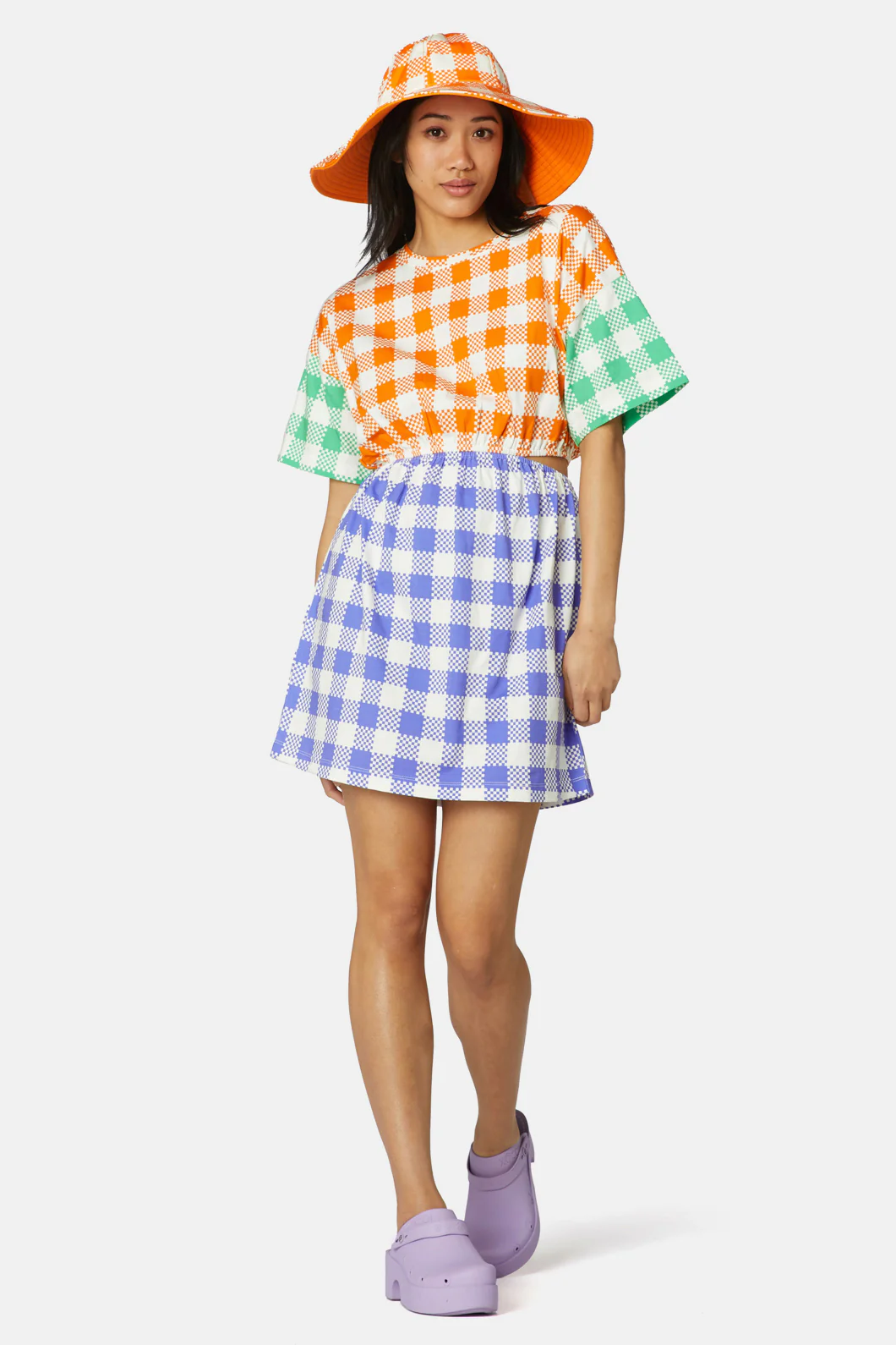 Gingham Glow Tee Dress - Image 5