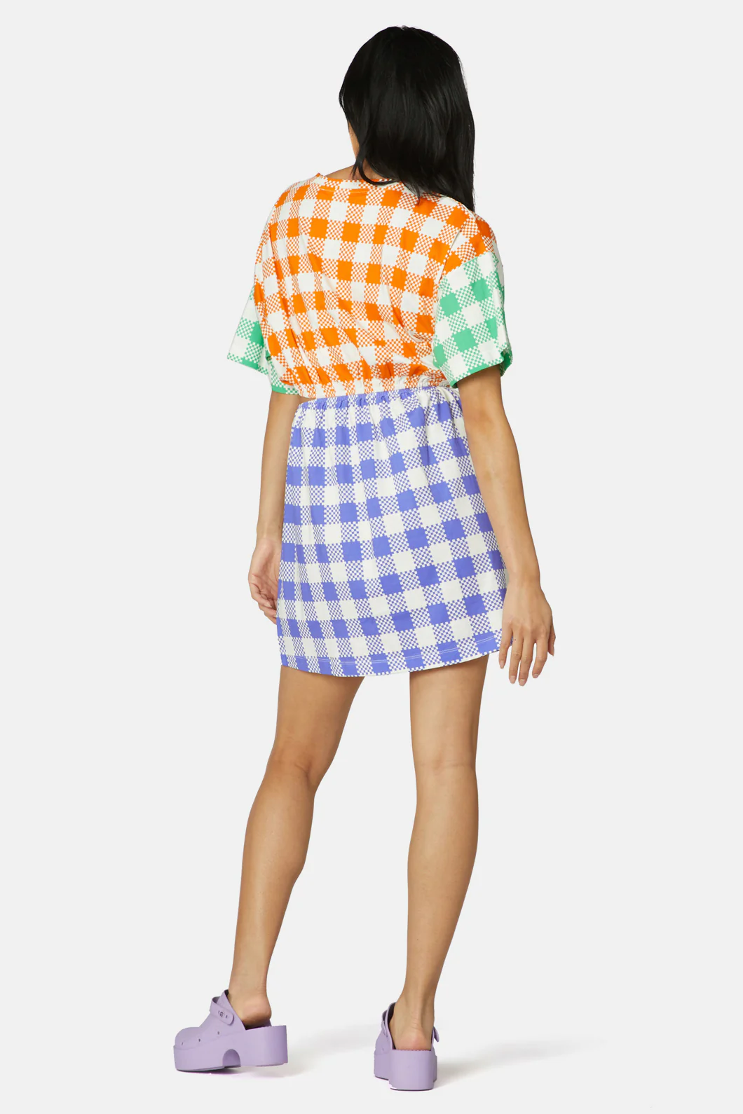 Gingham Glow Tee Dress - Image 6