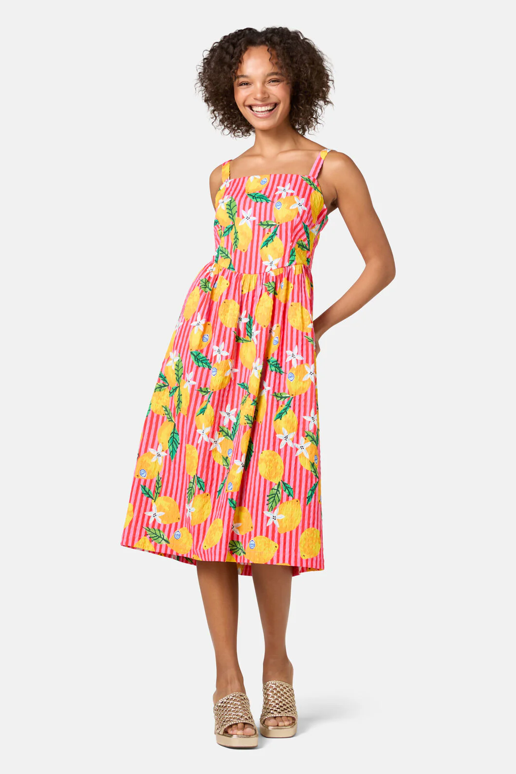 Lemonade Print Summer Dress - Image 3