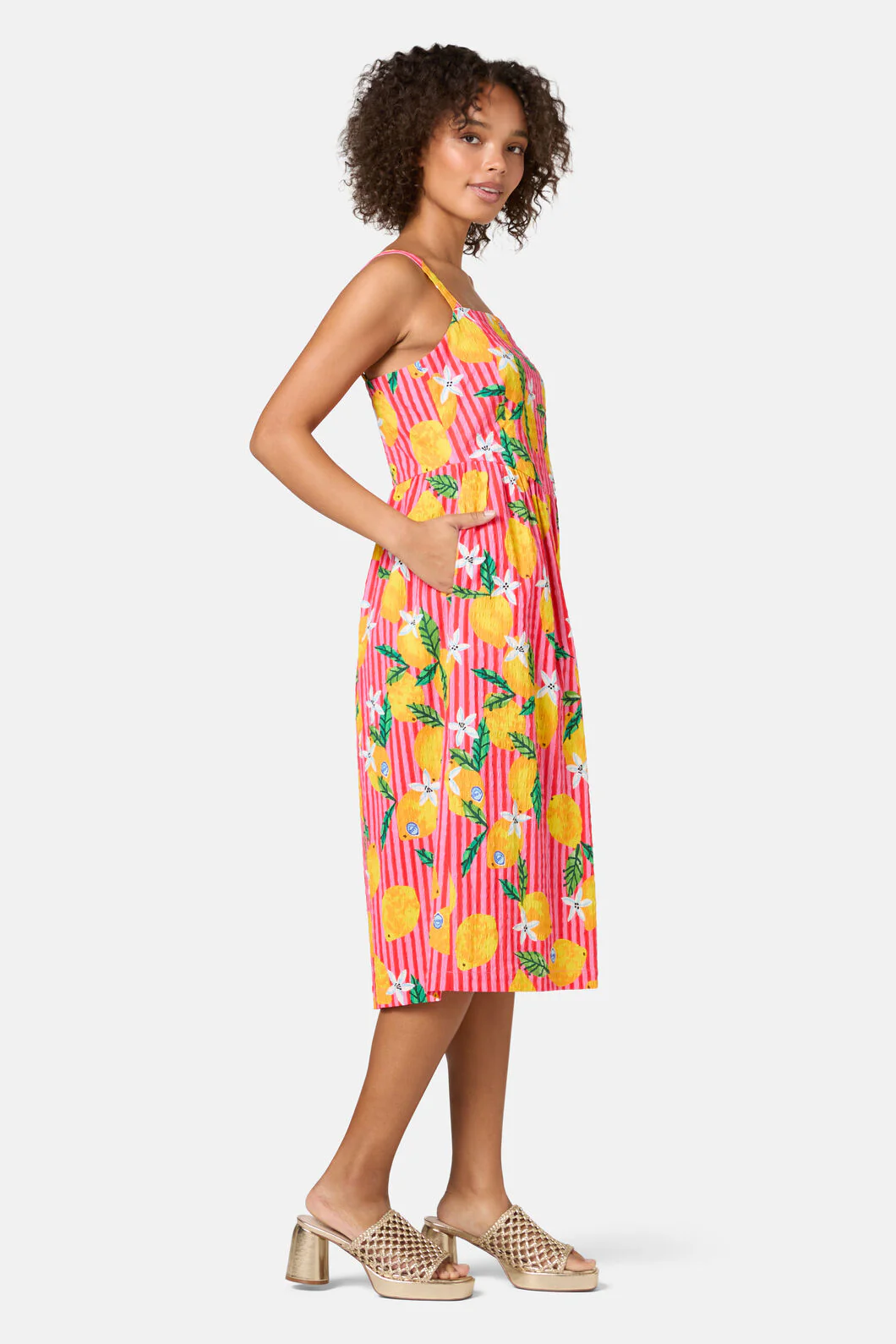 Lemonade Print Summer Dress - Image 6