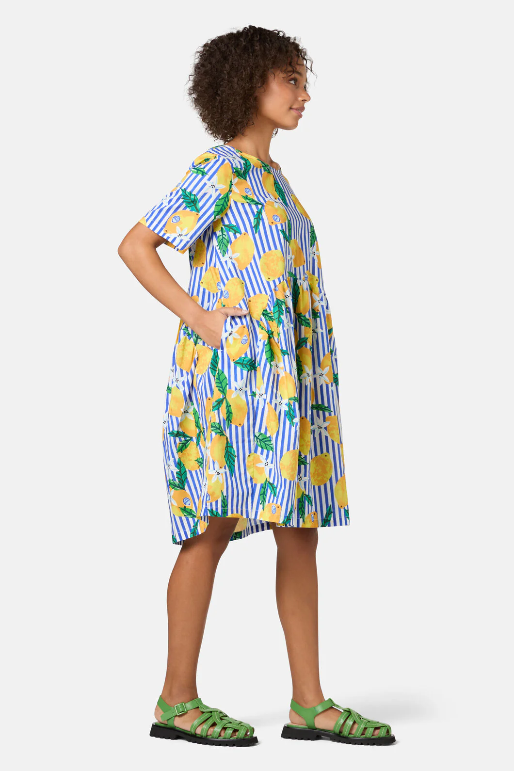 Lemonade Print Tulip Dress - Image 4
