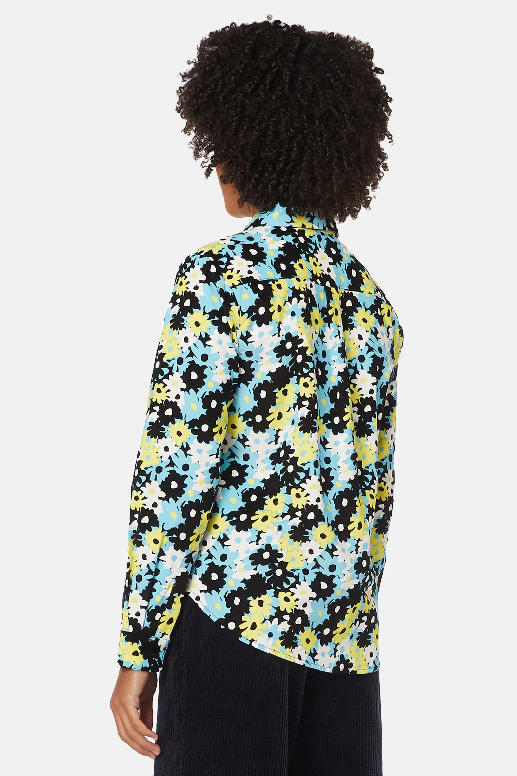 Micro Floral Babycord Shirt - Image 4