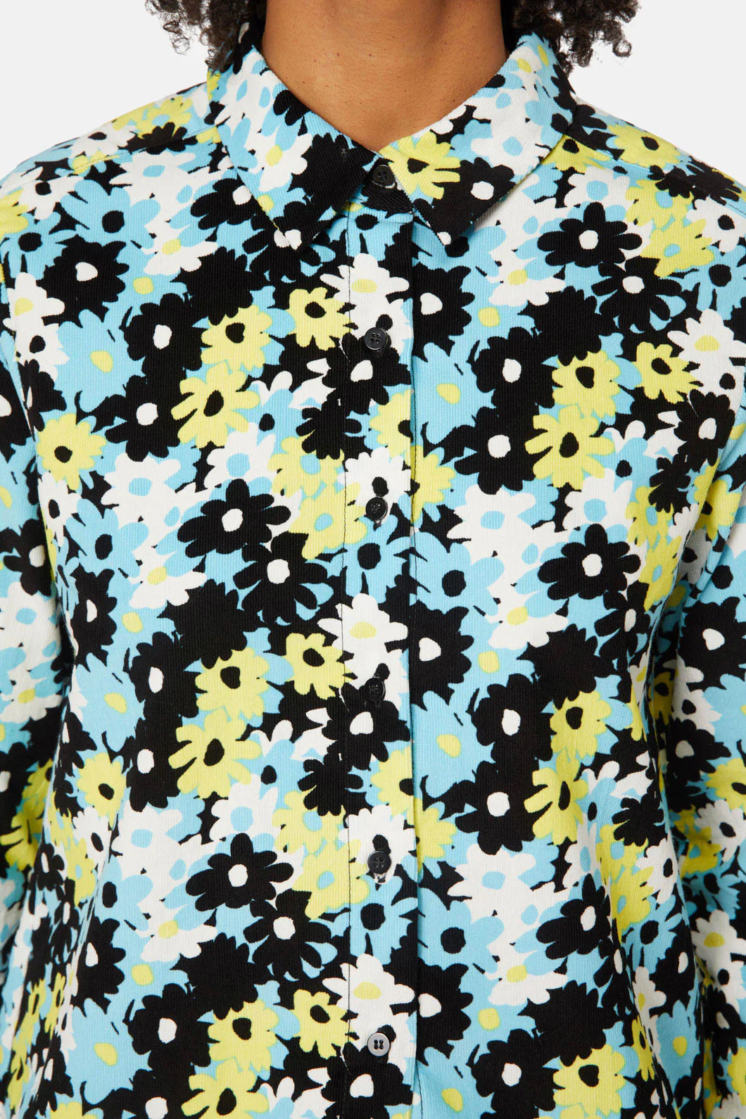 Micro Floral Babycord Shirt - Image 5