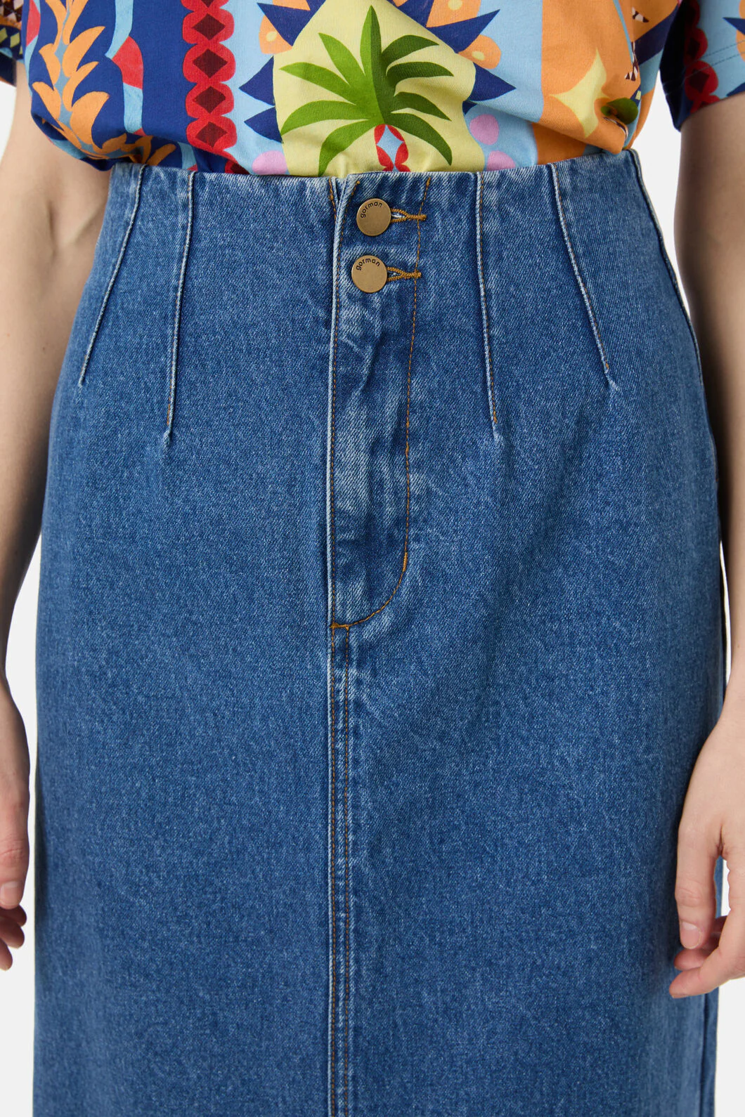 Peyton Denim Midi Skirt - Image 6