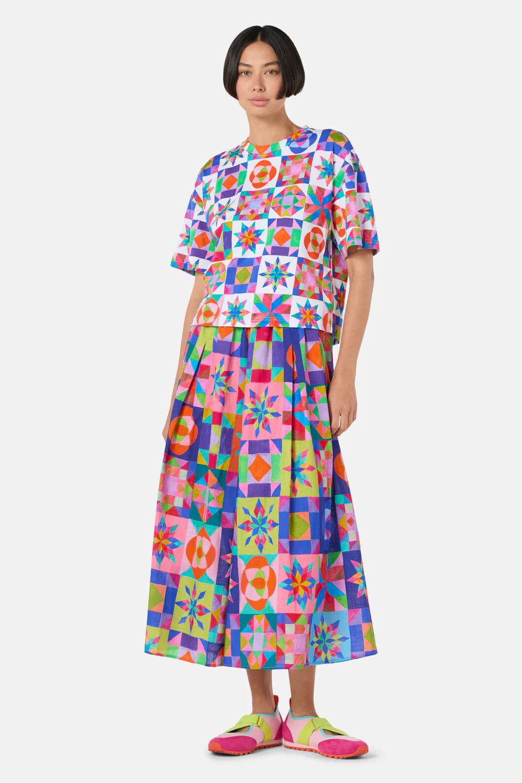 Pinwheel Printed Skort - Image 6