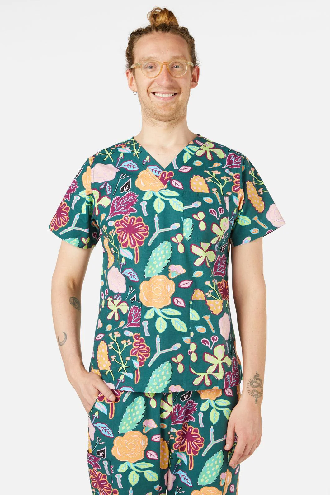 Pitched Petals Scrub Set - Image 4