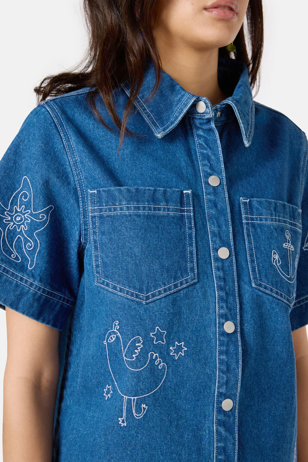 Sirena Denim Shirt - Image 5