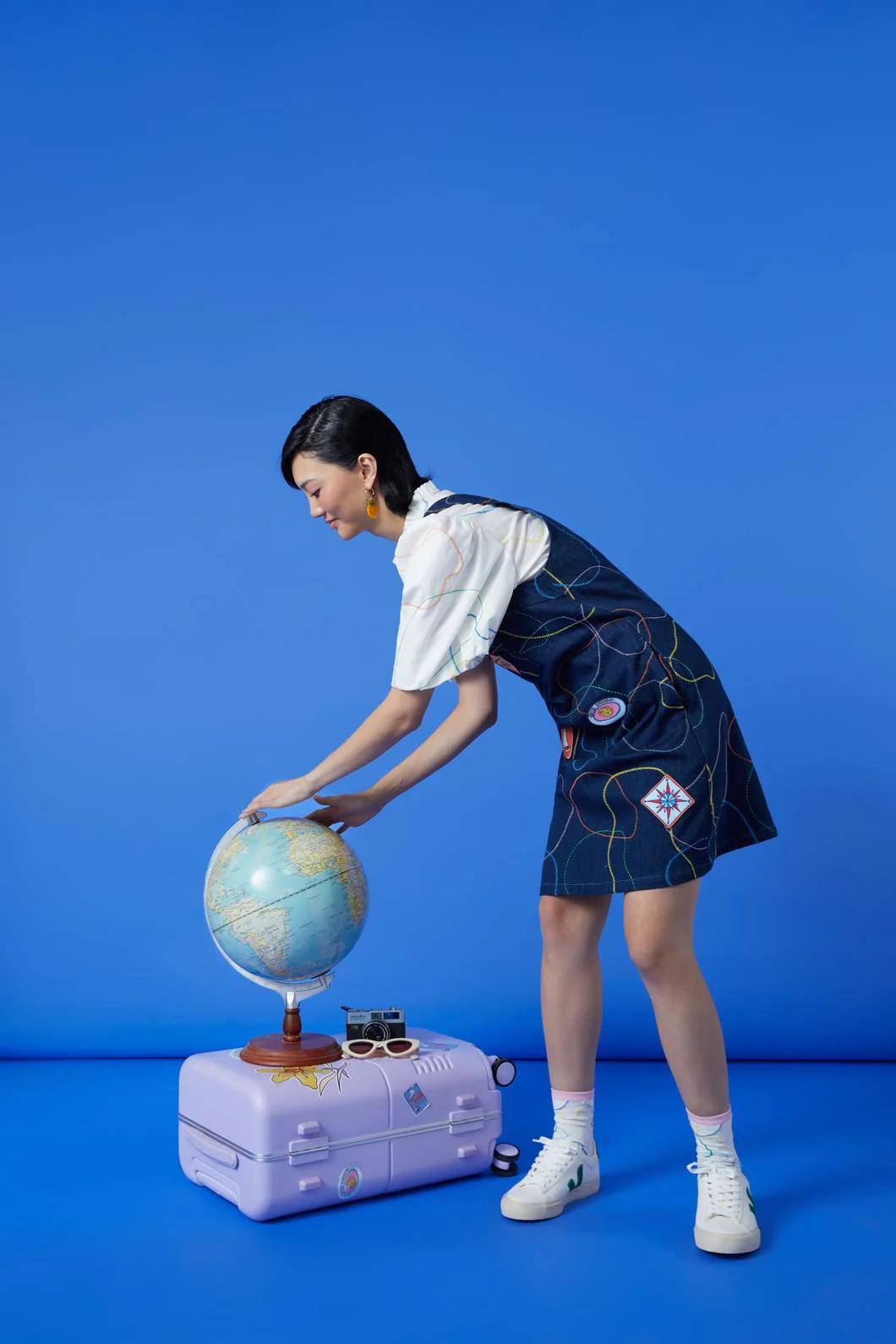 Taking A Trip Denim Dress - Image 4