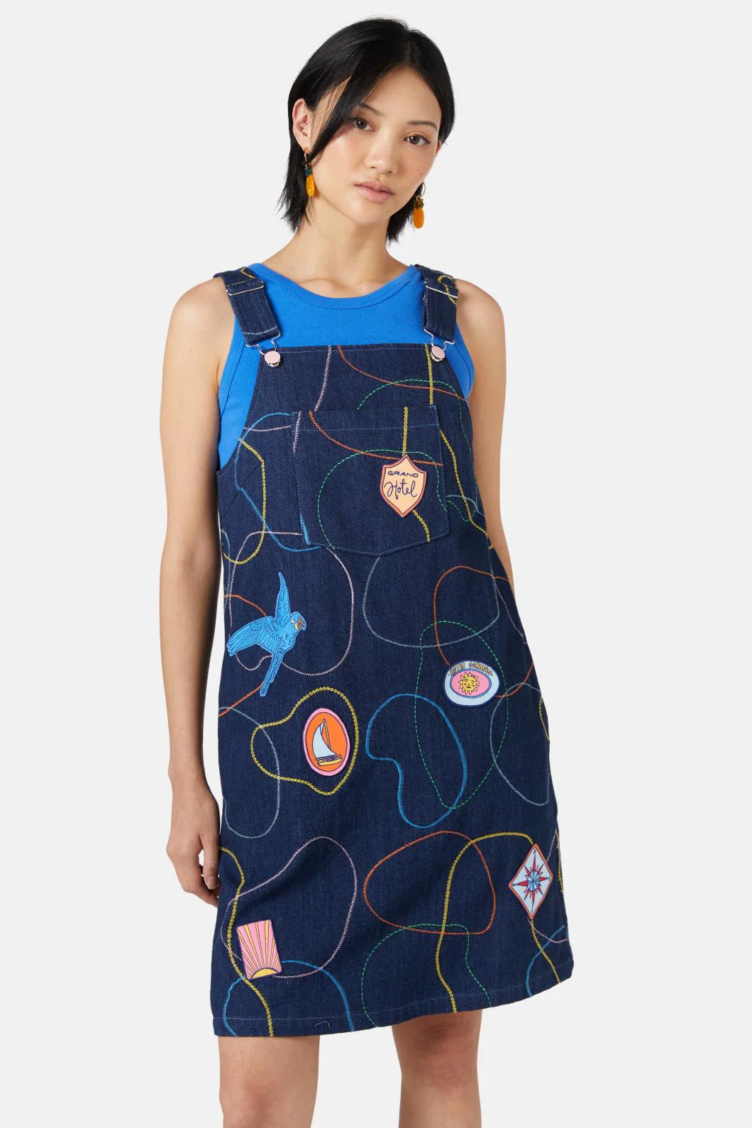 Taking A Trip Denim Dress - Image 5