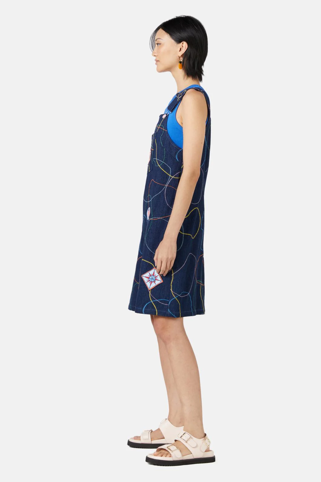 Taking A Trip Denim Dress - Image 6