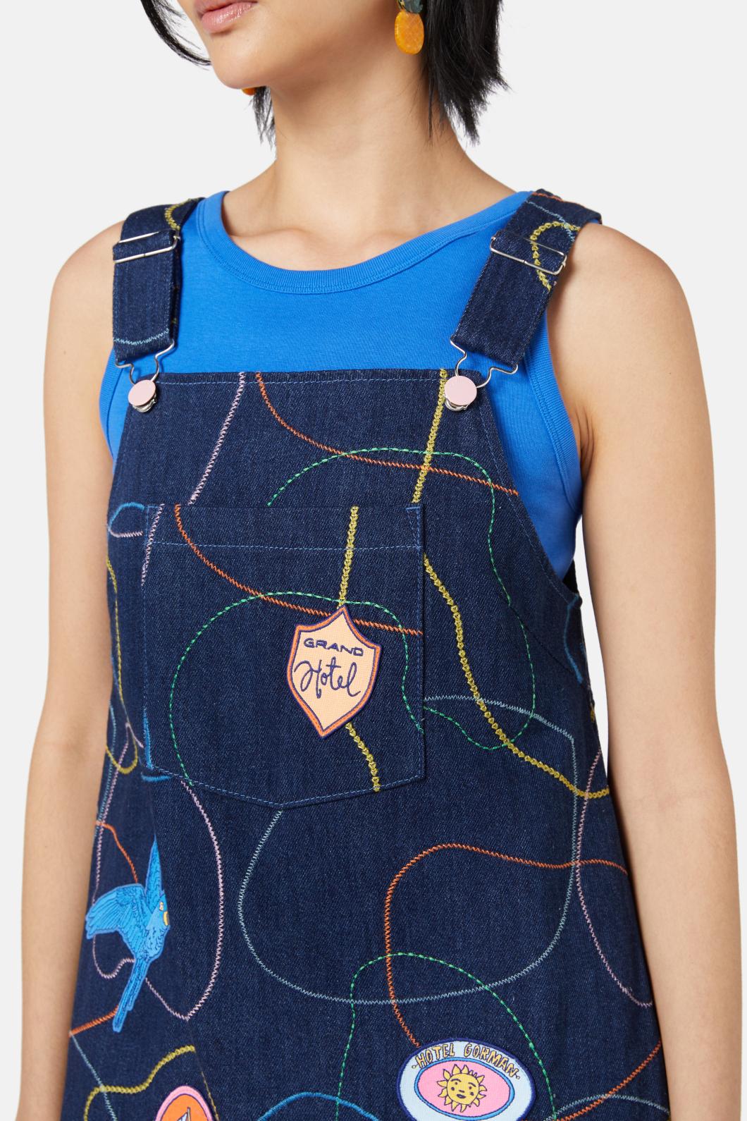 Taking A Trip Denim Dress - Image 8