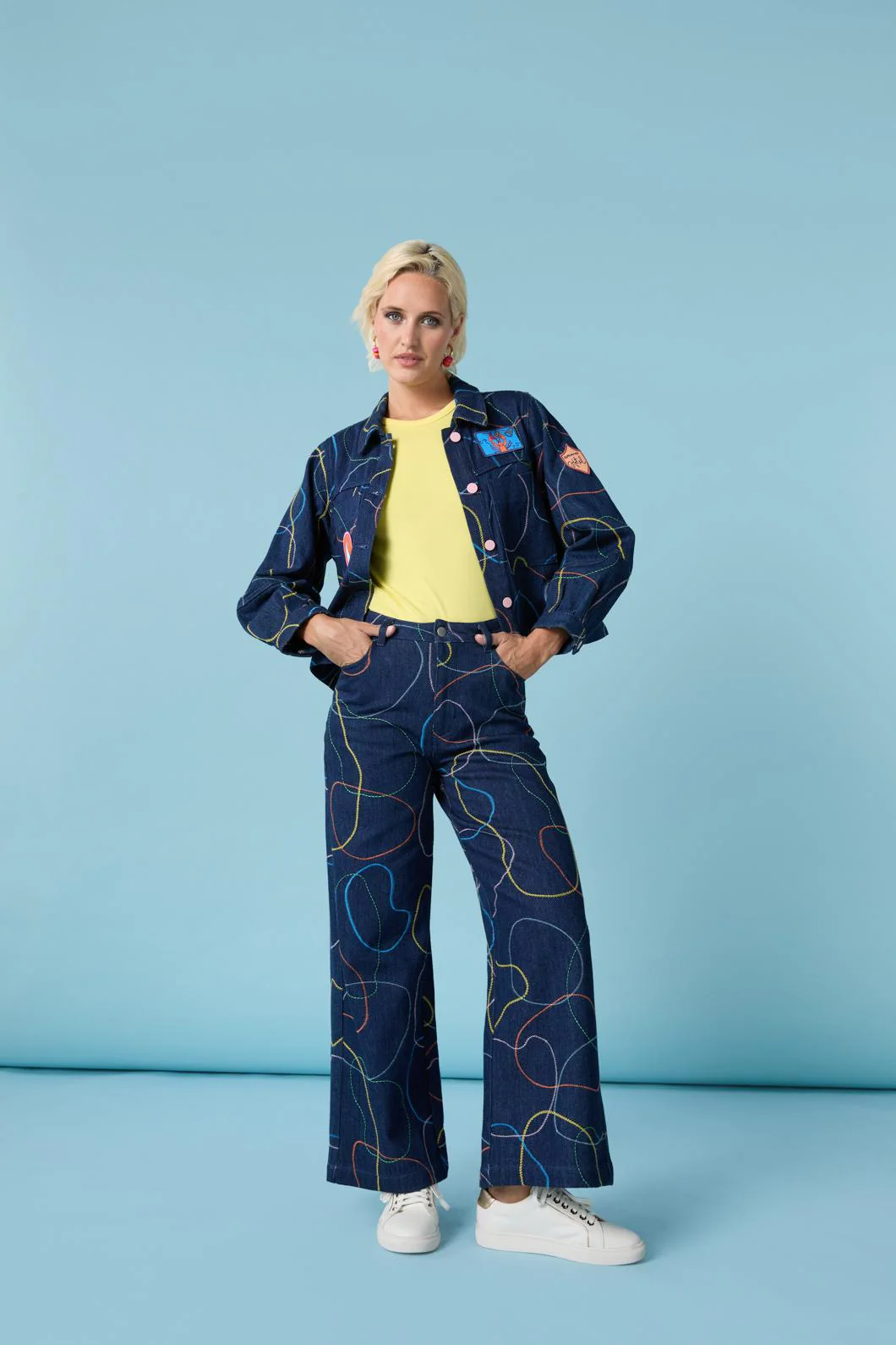 Taking A Trip Embroidered Jean - Image 9