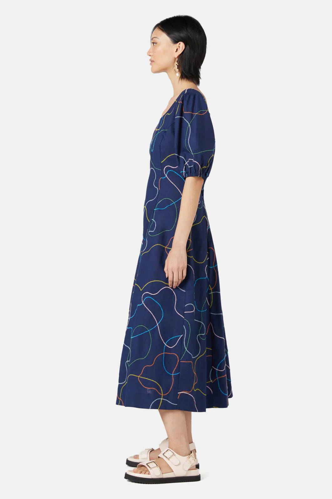 Taking A Trip Embroidered Dress - Image 3