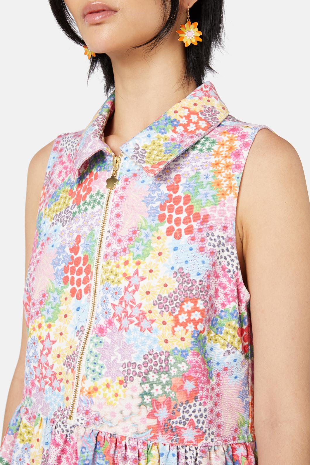 Wild Blossoms Denim Dress - Image 7