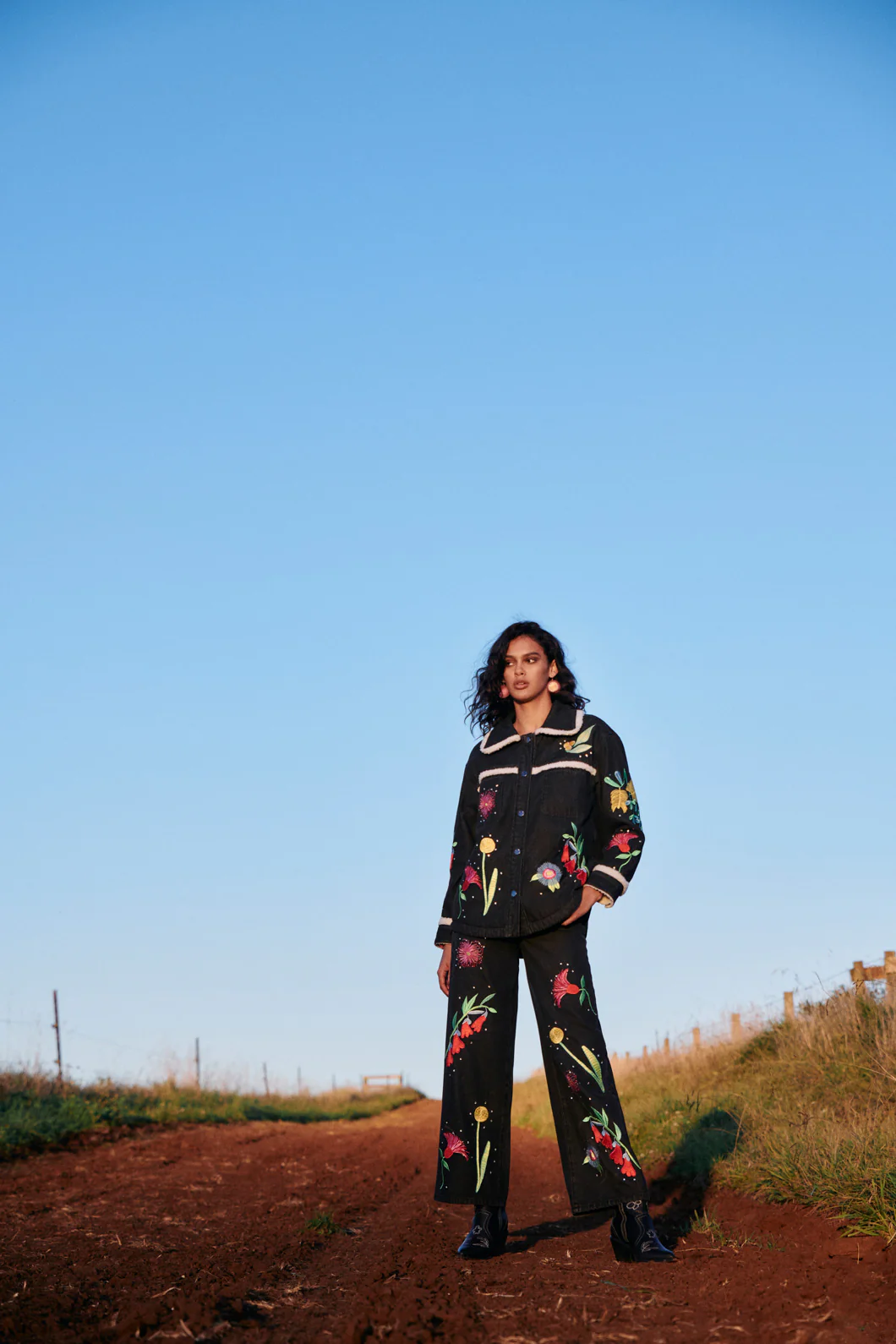 Winter Waratah Embroidered Jacket - Image 3