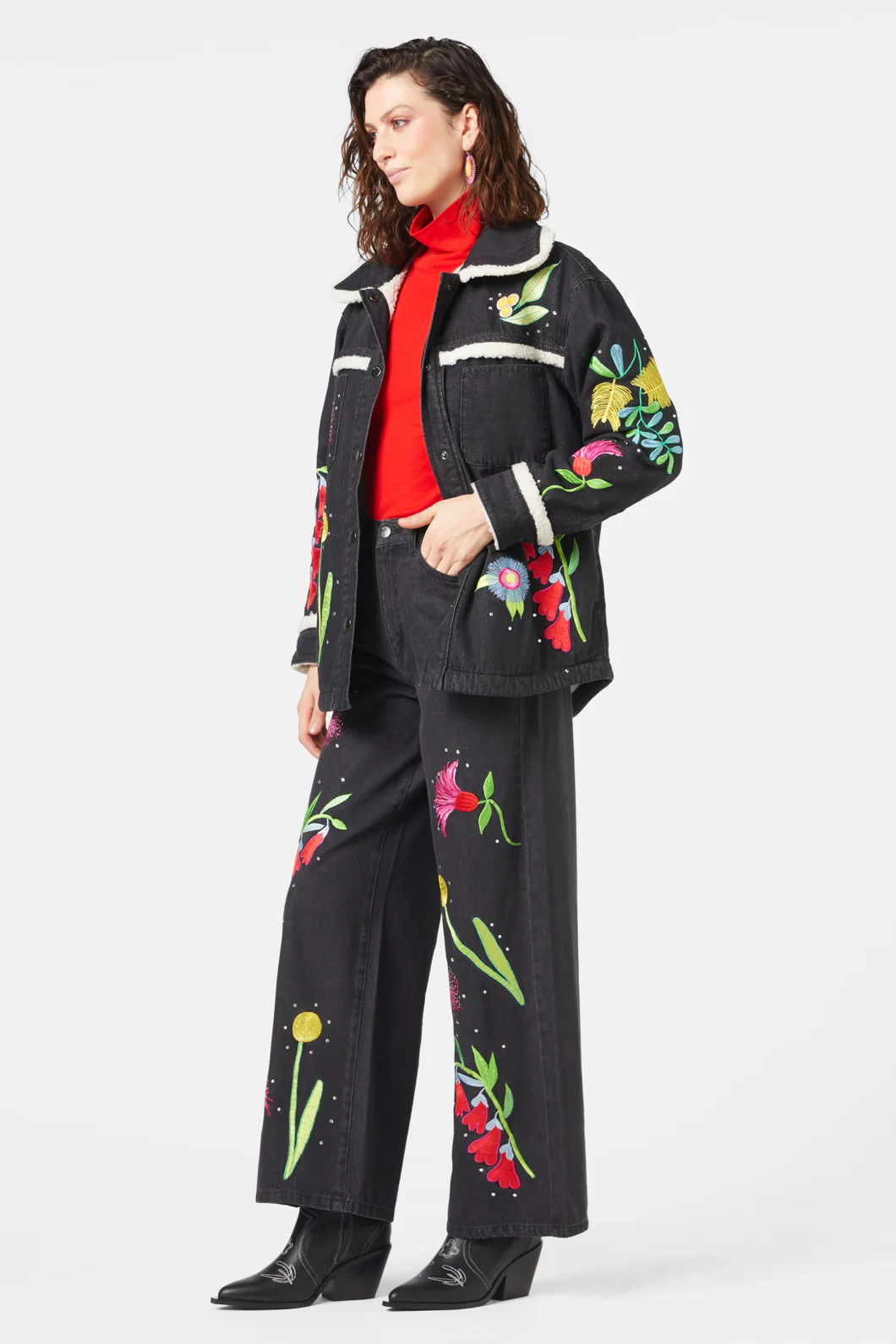 Winter Waratah Embroidered Jacket - Image 6